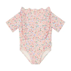 Little Dutch Swimsuit short sleeves - Floral print