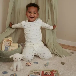 Little Dutch Two-piece pajamas - White - Forest Friends - Forest Treasures New
