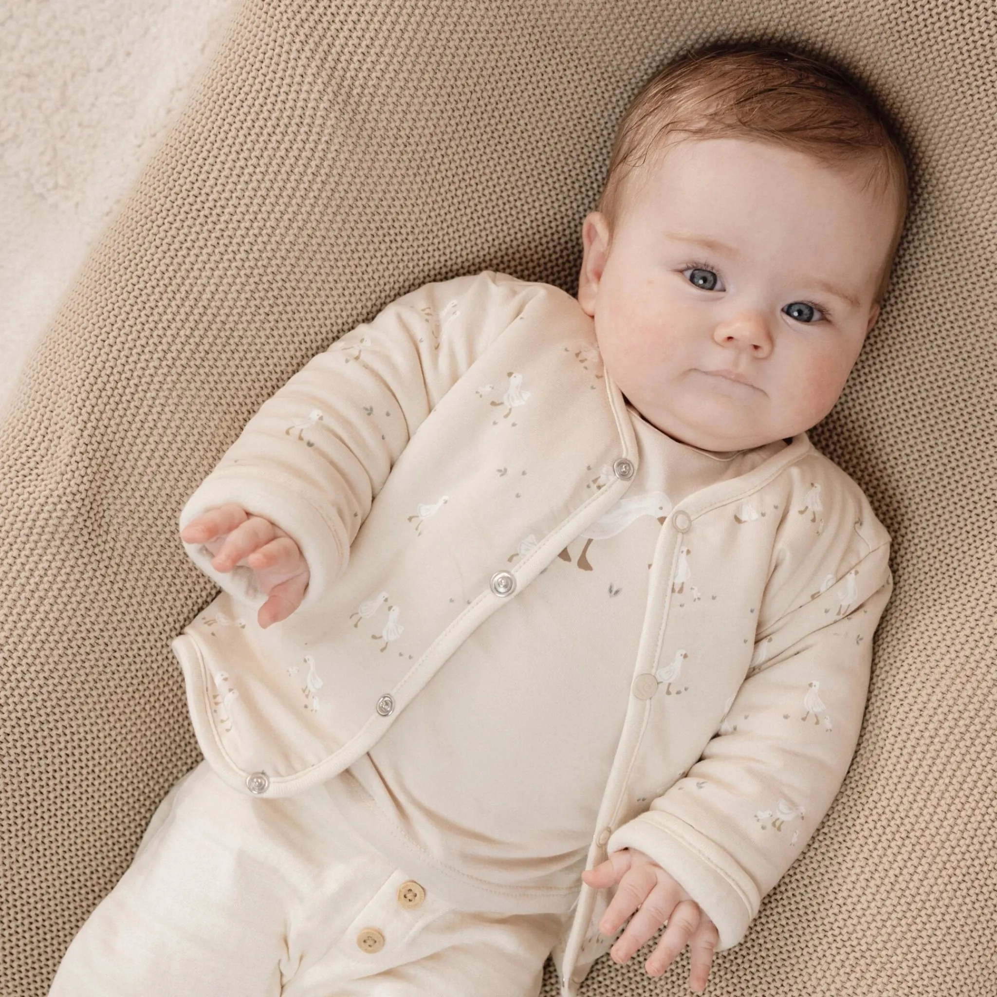 Little Dutch Vest - Beige - Newborn Naturals - Little Goose Clearance