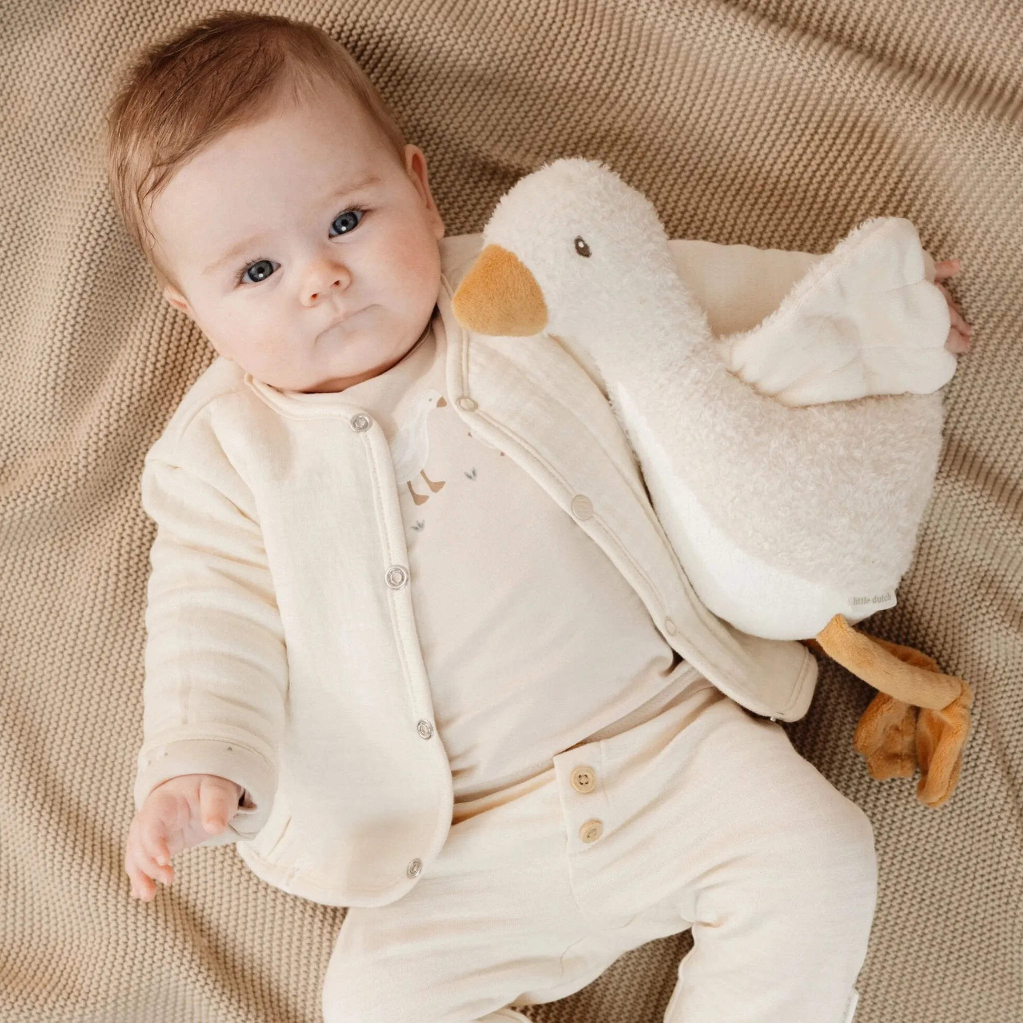 Little Dutch Vest - Beige - Newborn Naturals - Little Goose Clearance