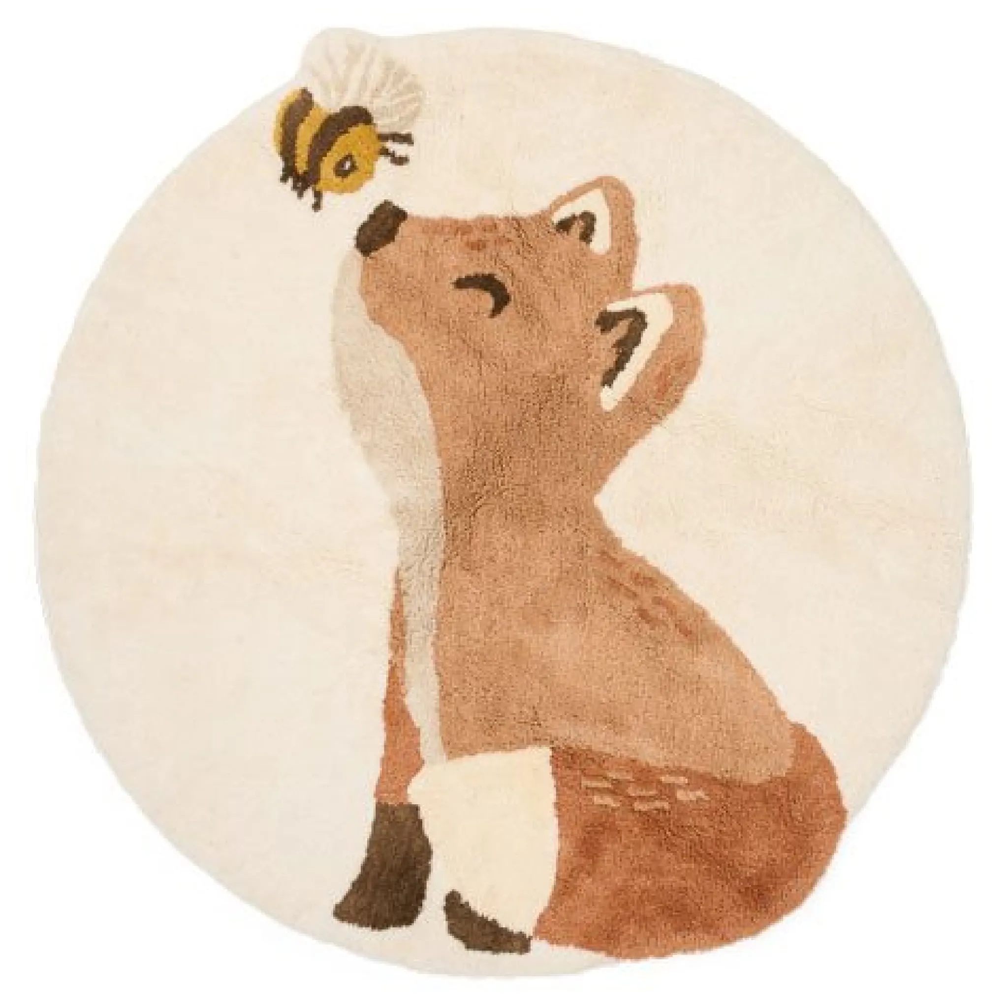 Little Dutch Vos - Beige - Forest Friends rug Clearance