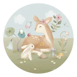 Little Dutch Wallpaper circle - Multicolored - Fairy Garden New