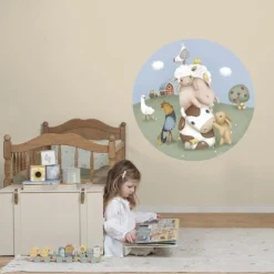 Little Dutch Wallpaper circle - Multicolored - Little Farm Best
