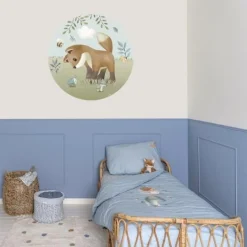 Little Dutch Wallpaper circle - Multicolored - Forest Friends New