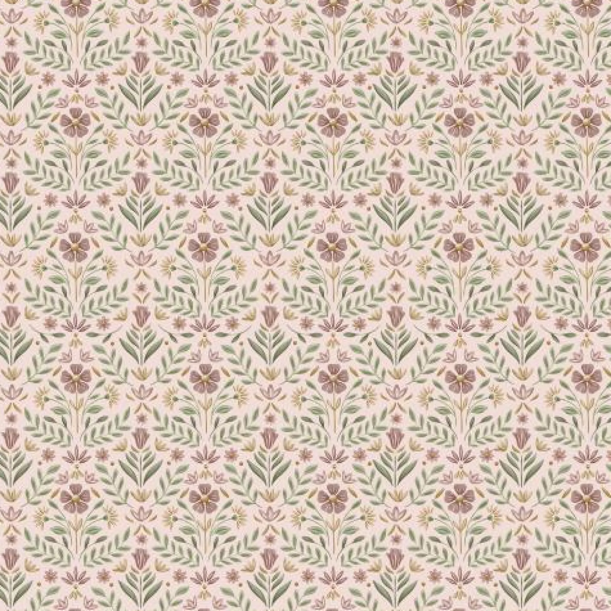 Little Dutch Wallpaper sample - Multicolored - Fairy Garden - Fairy Flowers Outlet