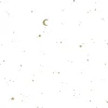 Little Dutch Wallpaper sample non-woven wallpaper – White – Newborn Naturals – Moon & Stars