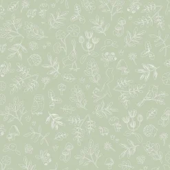 Little Dutch Wallpaper sample non-woven wallpaper – Green – Forest Friends – Forest Wonder New