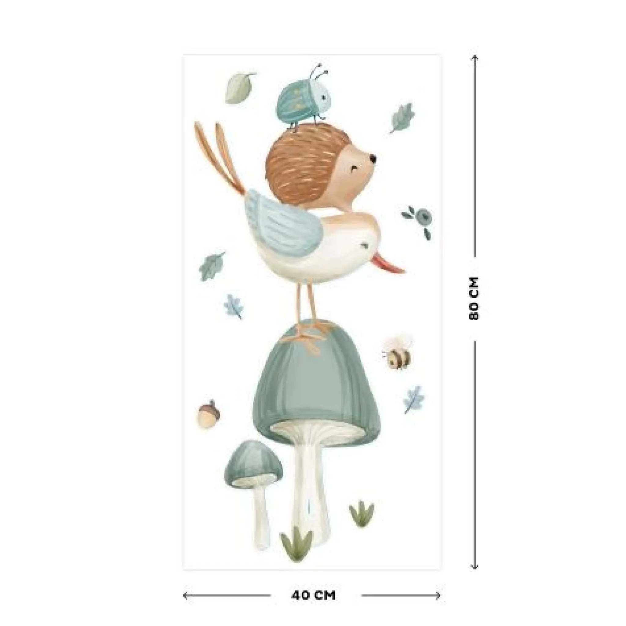 Little Dutch Wall stickers - Multicolored - Forest Friends Sale