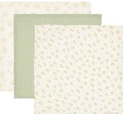 Little Dutch Washcloth set - Green - Essentials - Blueberry Leaves Hot