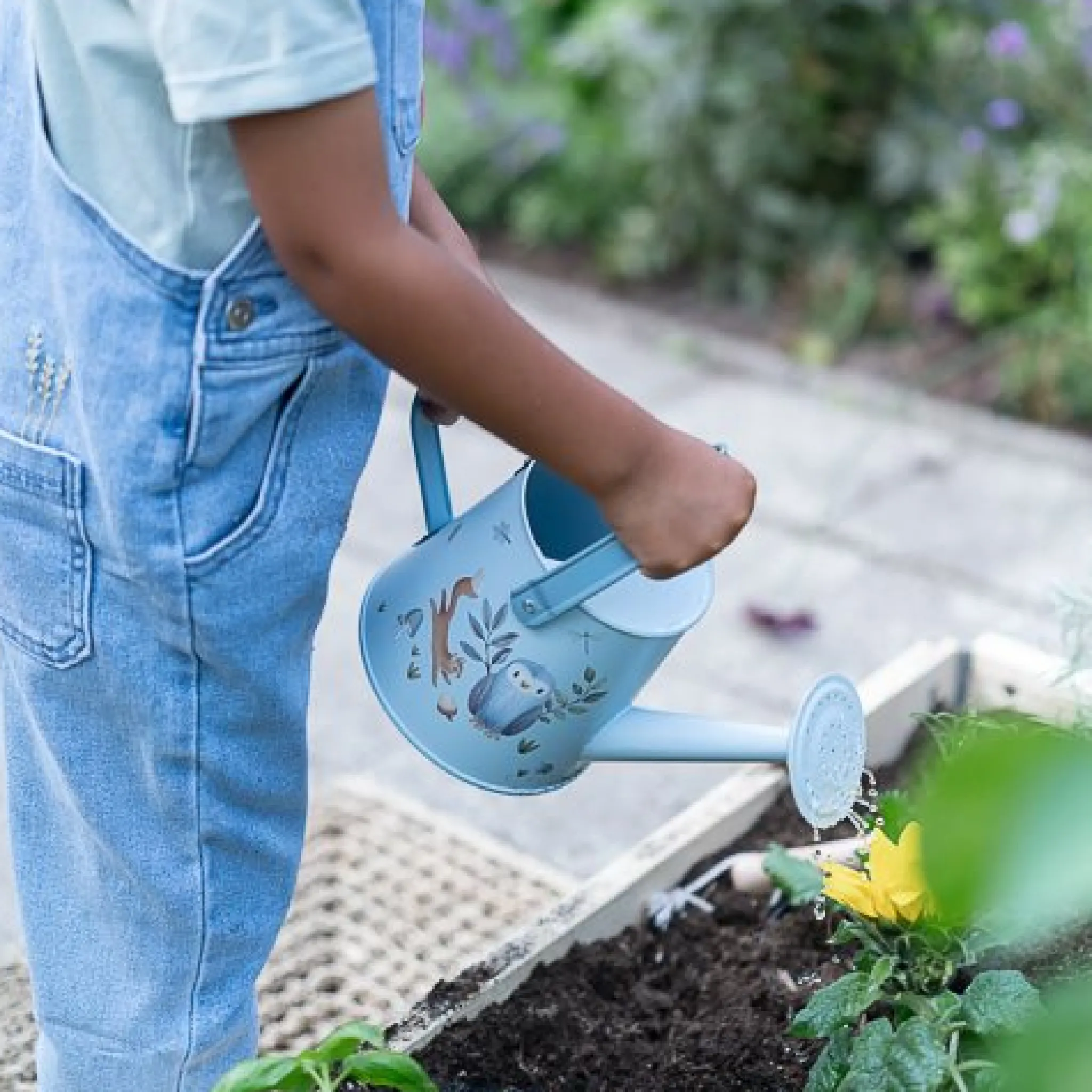 Little Dutch Watering can - Blue - Forest Friends Hot