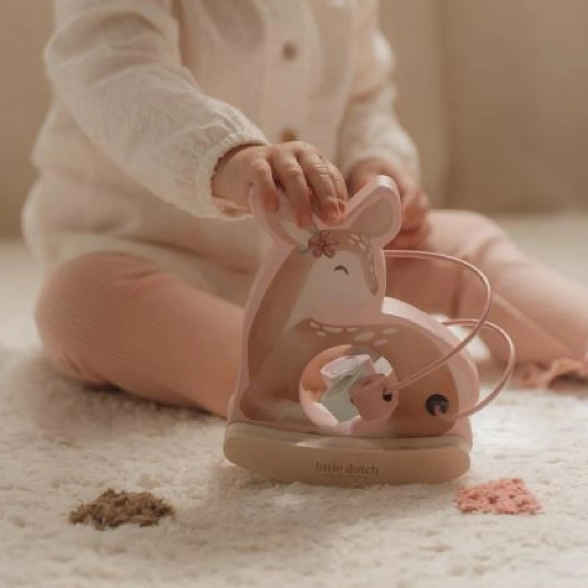 Little Dutch Wobble animal deer - Pink - Fairy Garden Sale