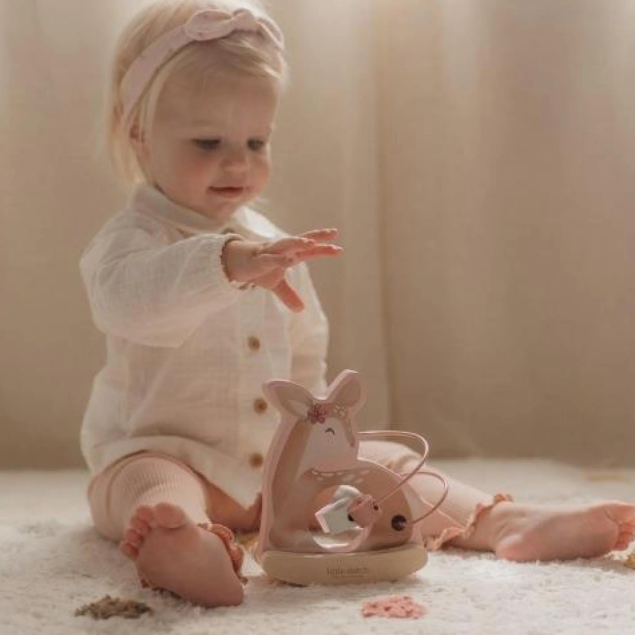 Little Dutch Wobble animal deer - Pink - Fairy Garden Sale