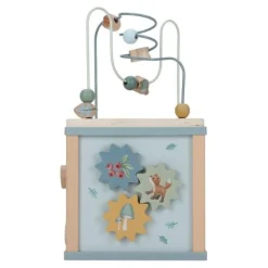 Little Dutch Wooden activity cube - Blue - Forest Friends Online