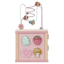 Little Dutch Wooden activity cube - Pink - Fairy Garden Best