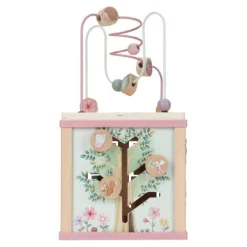 Little Dutch Wooden activity cube - Pink - Fairy Garden Best