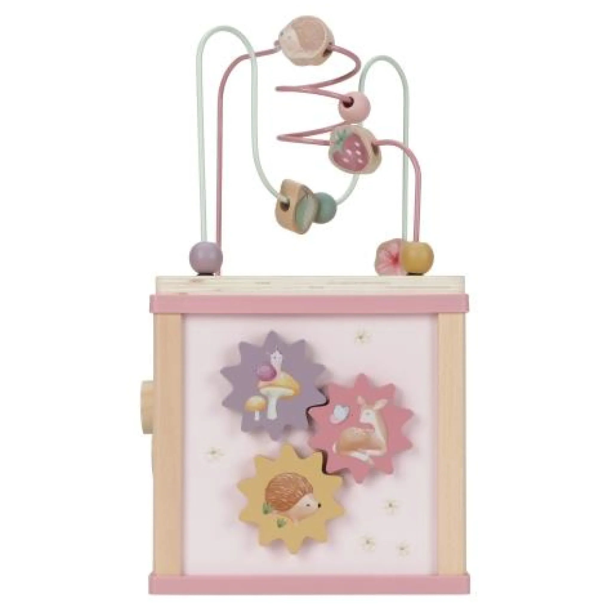 Little Dutch Wooden activity cube - Pink - Fairy Garden Best