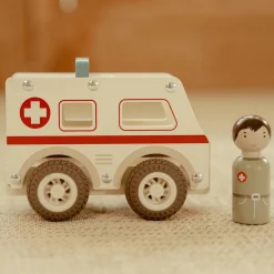 Little Dutch Wooden ambulance - White - Essentials Best