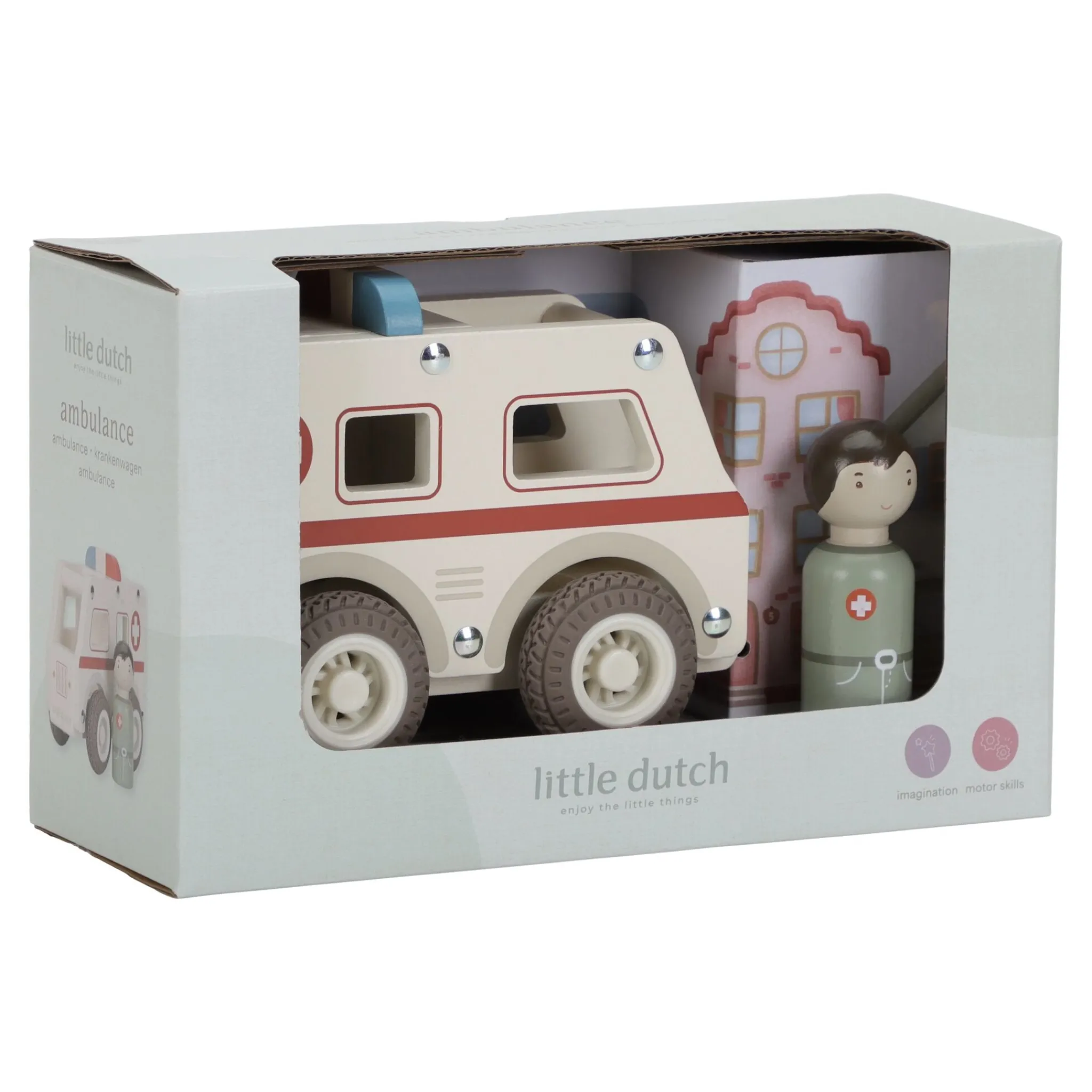 Little Dutch Wooden ambulance - White - Essentials Best