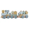 Little Dutch Wooden block train - Blue - Forest Friends Sale