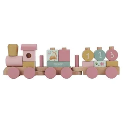 Little Dutch Wooden Block Train - Pink - Fairy Garden Outlet