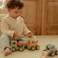 Little Dutch Wooden bulldozer – Blue – Essentials Discount