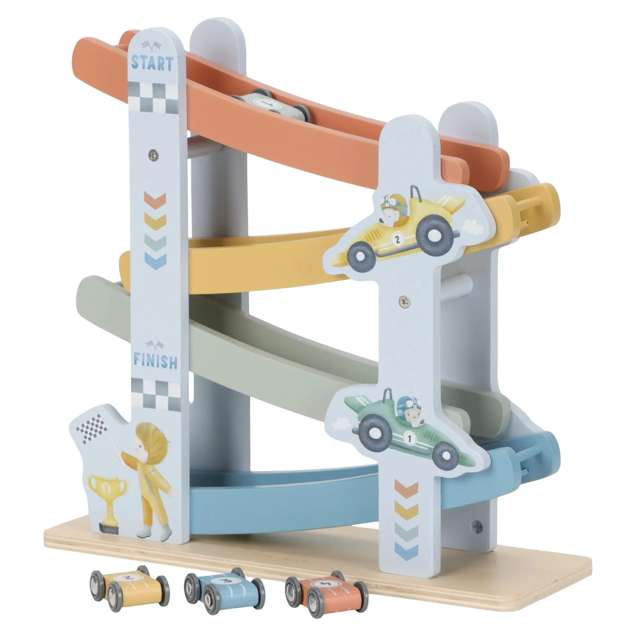 Little Dutch Wooden car track - Blue Outlet