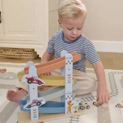 Little Dutch Wooden car track - Blue Outlet