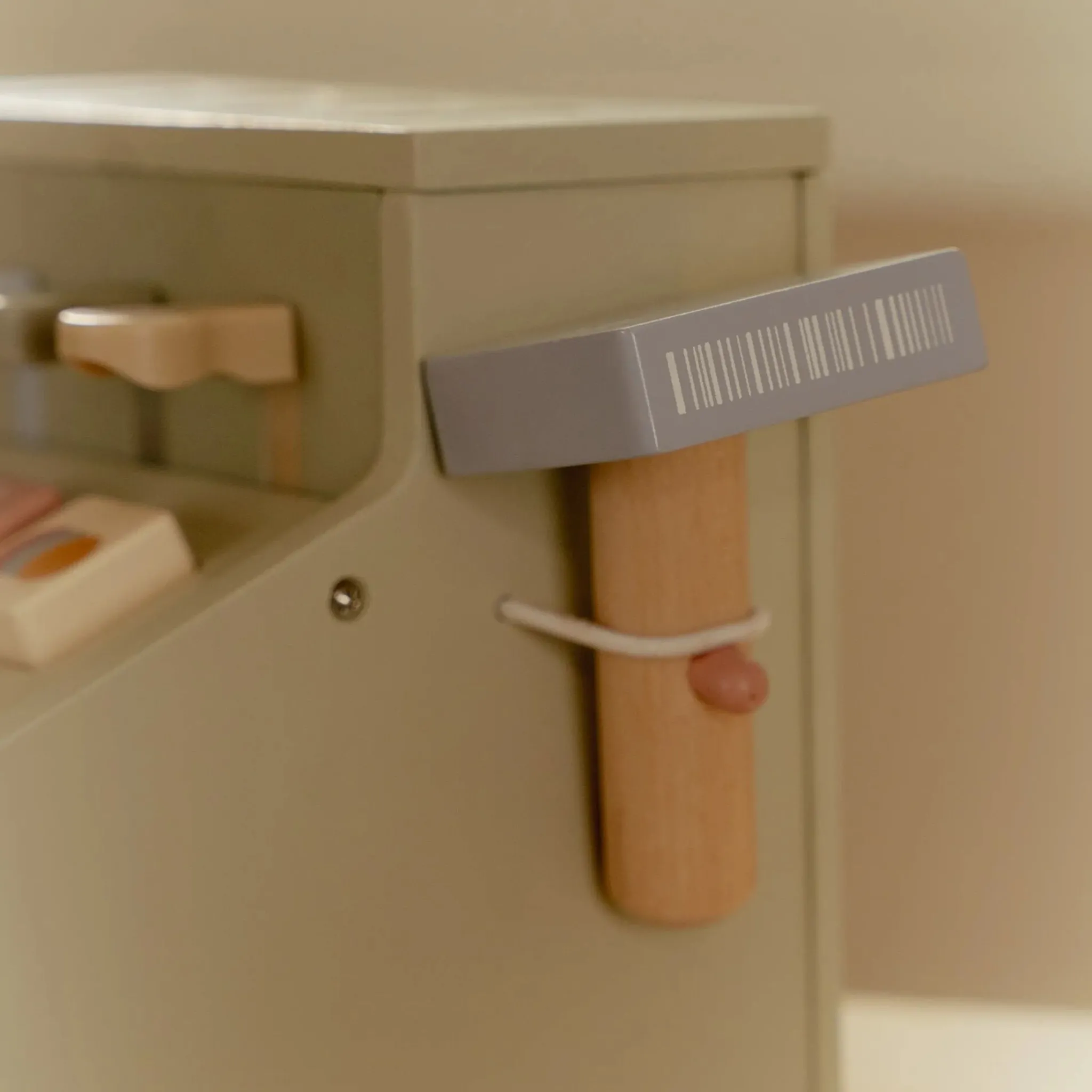 Little Dutch Wooden cash register with scanner and card reader Clearance