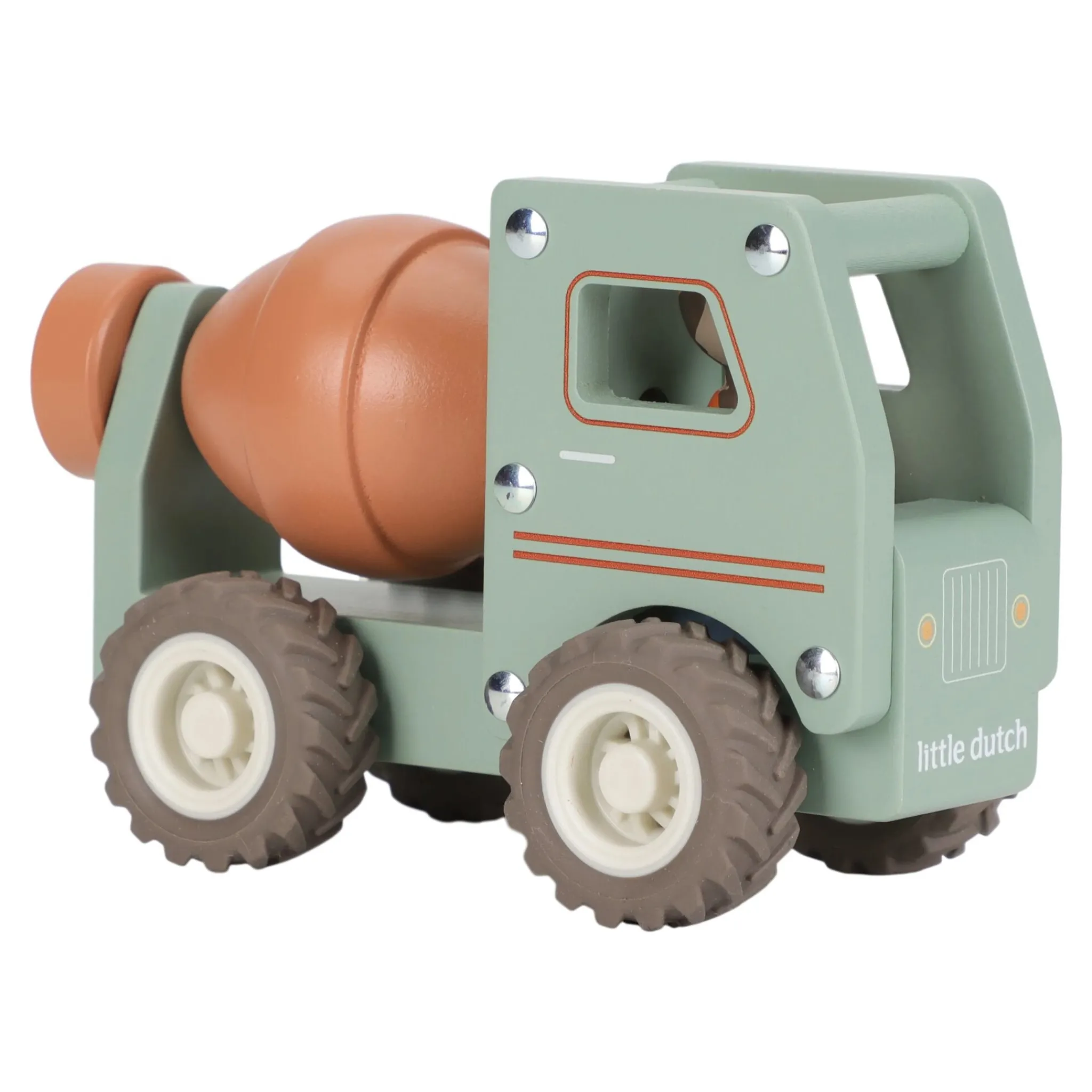 Little Dutch Wooden cement truck – Green – Essentials Online