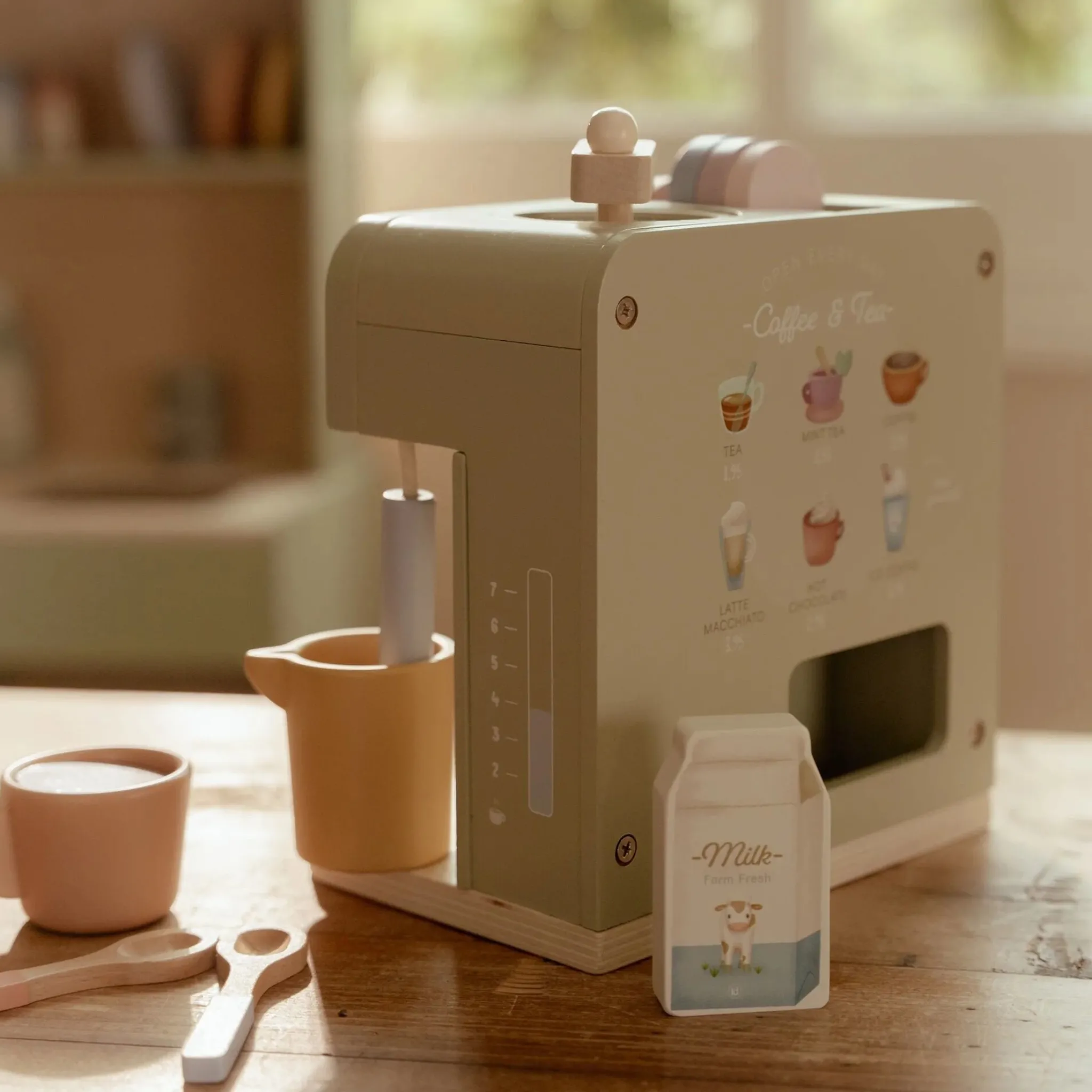 Little Dutch Wooden coffee maker - Green - Essentials Best