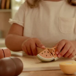 Little Dutch Wooden cutting fruit - Multicolored - Essentials Online