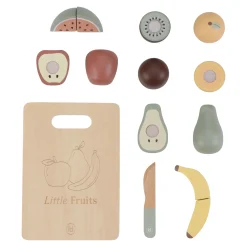 Little Dutch Wooden cutting fruit - Multicolored - Essentials Online