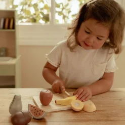 Little Dutch Wooden cutting fruit - Multicolored - Essentials Online