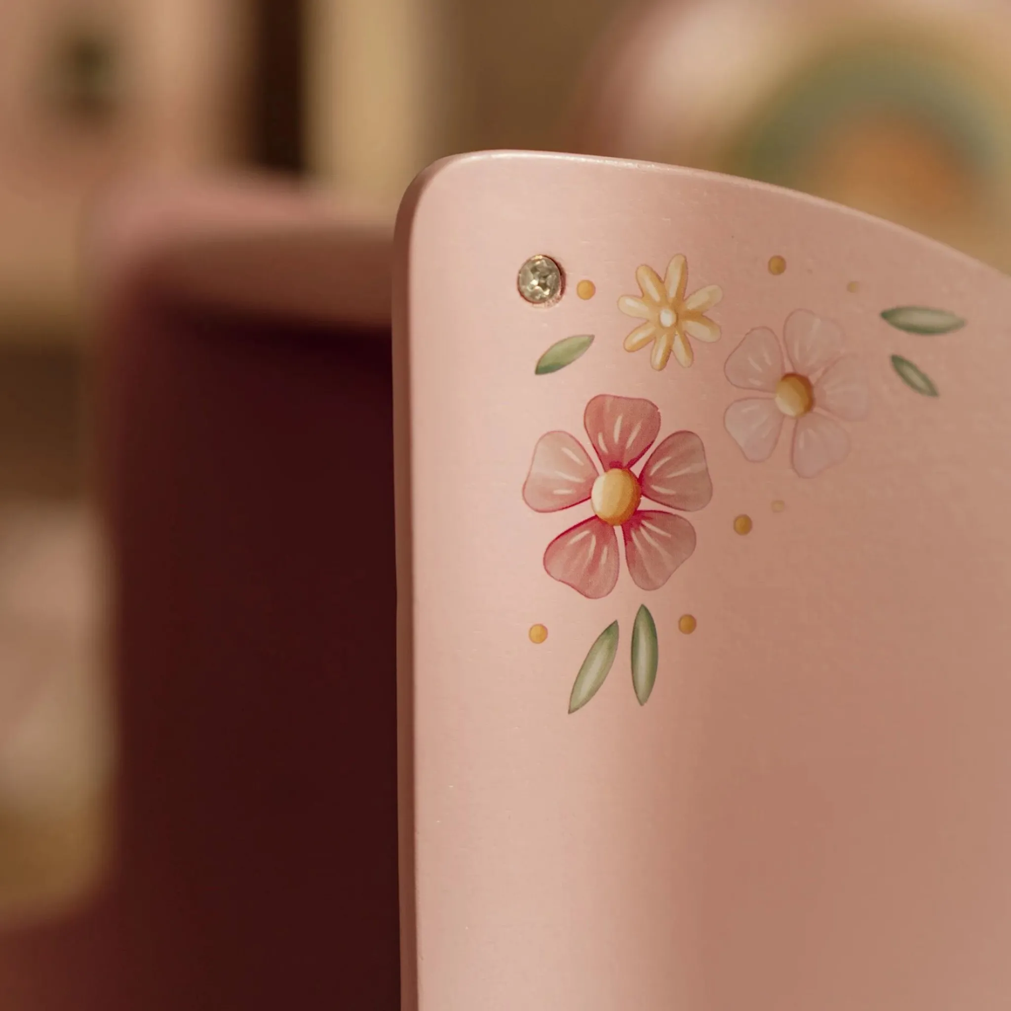 Little Dutch Wooden doll stroller - Pink - Essentials Outlet