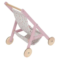 Little Dutch Wooden doll stroller - Pink - Essentials Online