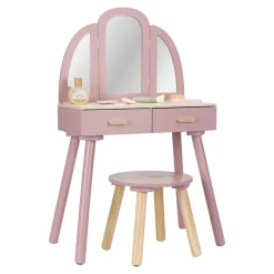 Little Dutch Wooden dressing table – Pink – Essentials Discount