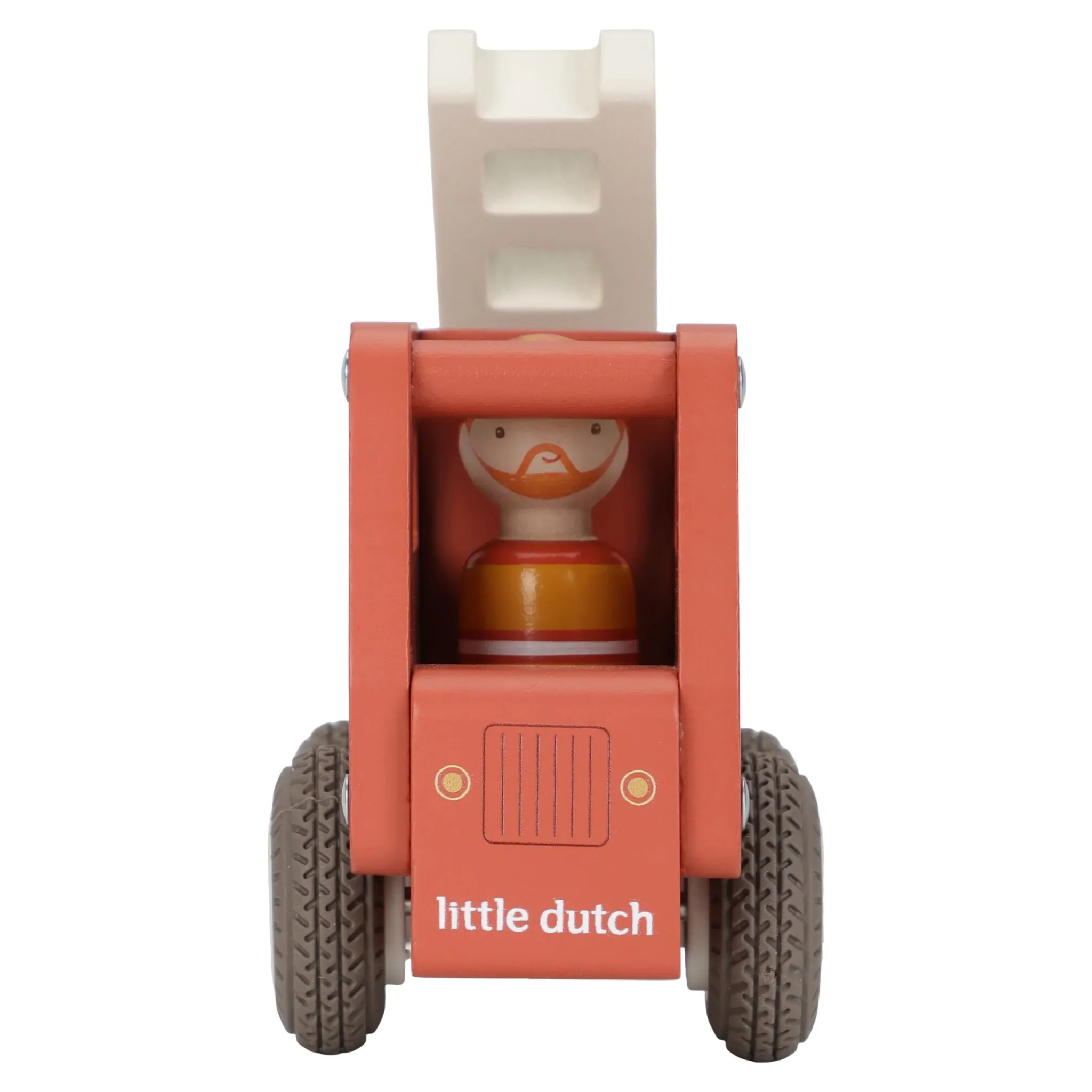 Little Dutch Wooden fire truck – Red – Essentials Online
