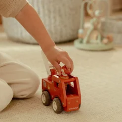 Little Dutch Wooden fire truck – Red – Essentials Online