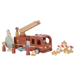 Little Dutch Wooden fire truck – Red – Essentials New