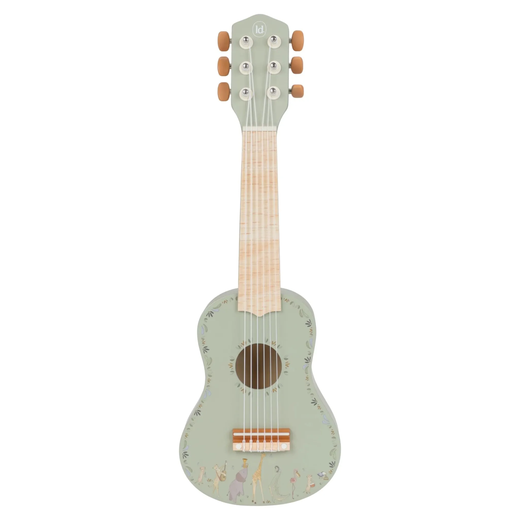 Little Dutch Wooden guitar - Green - Safari Friends Clearance