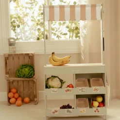 Little Dutch Wooden market stall – Green – Essentials Online