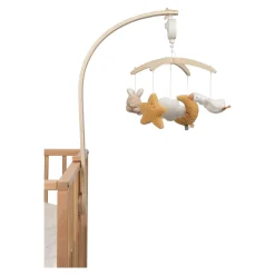 Little Dutch Wooden music mobile - Beige - Newborn Naturals Clearance