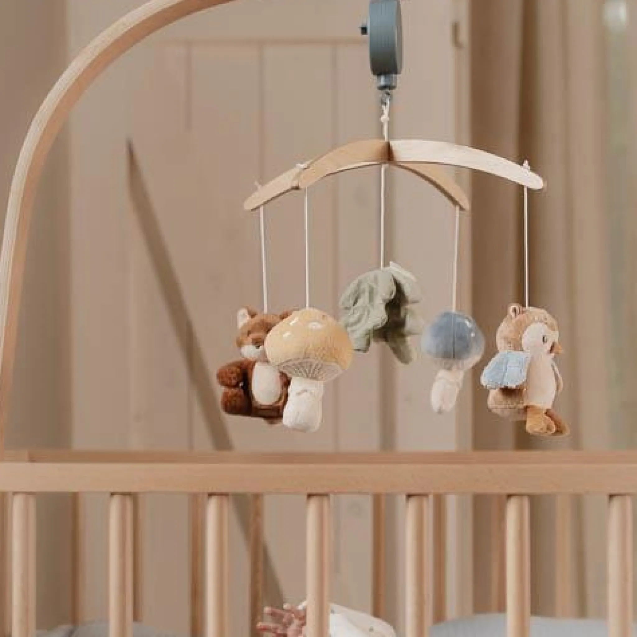 Little Dutch Wooden Music Mobile - Blue - Forest Friends Online