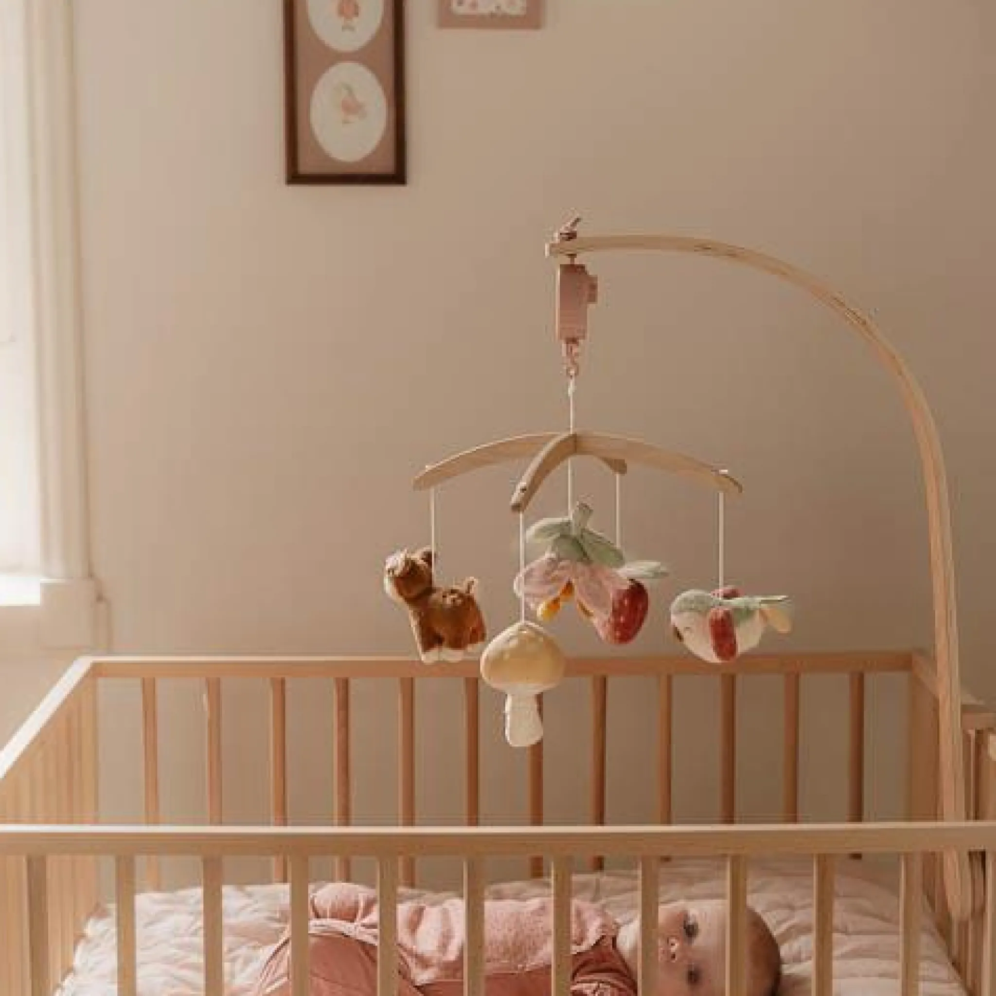 Little Dutch Wooden Music Mobile - Pink - Fairy Garden Discount