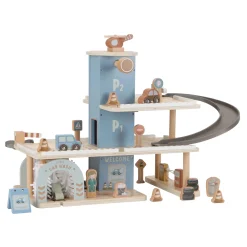 Little Dutch Wooden parking garage – Blue – Essentials New