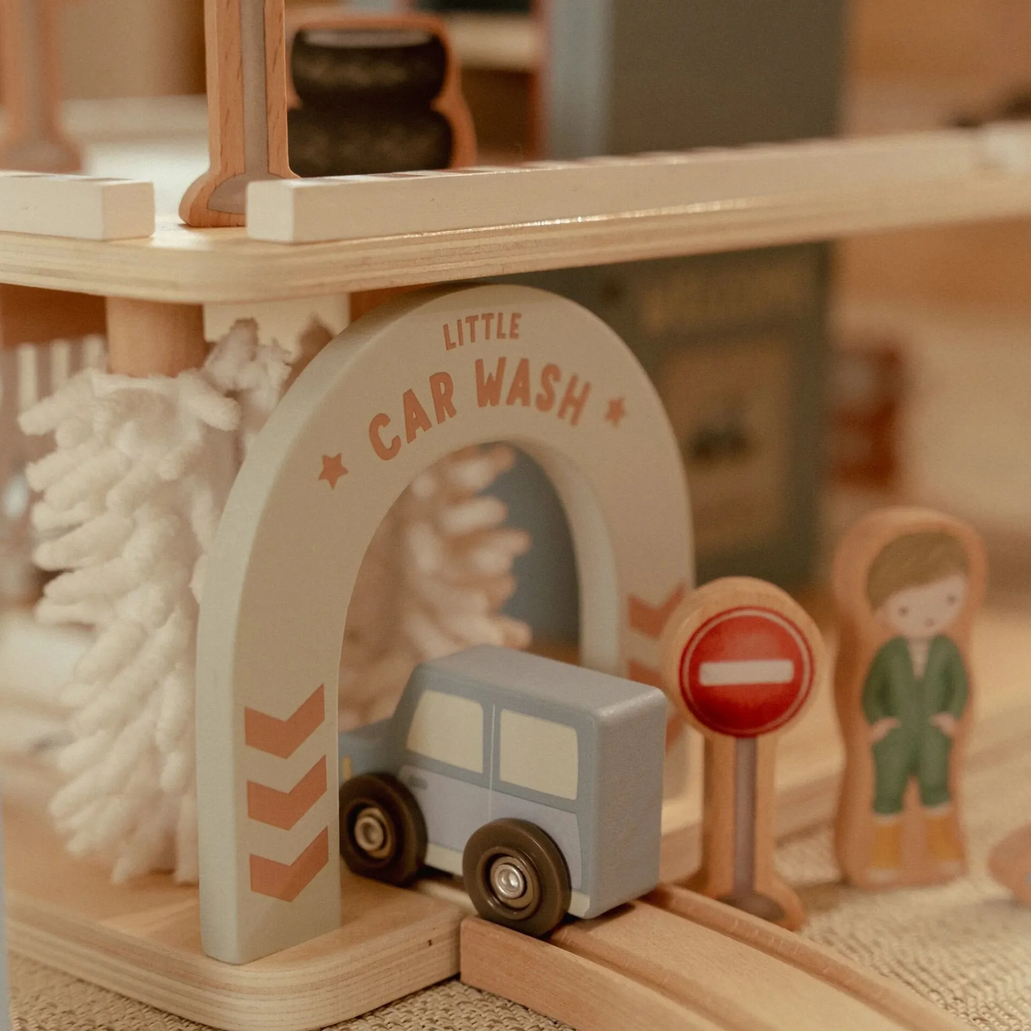 Little Dutch Wooden parking garage – Blue – Essentials New