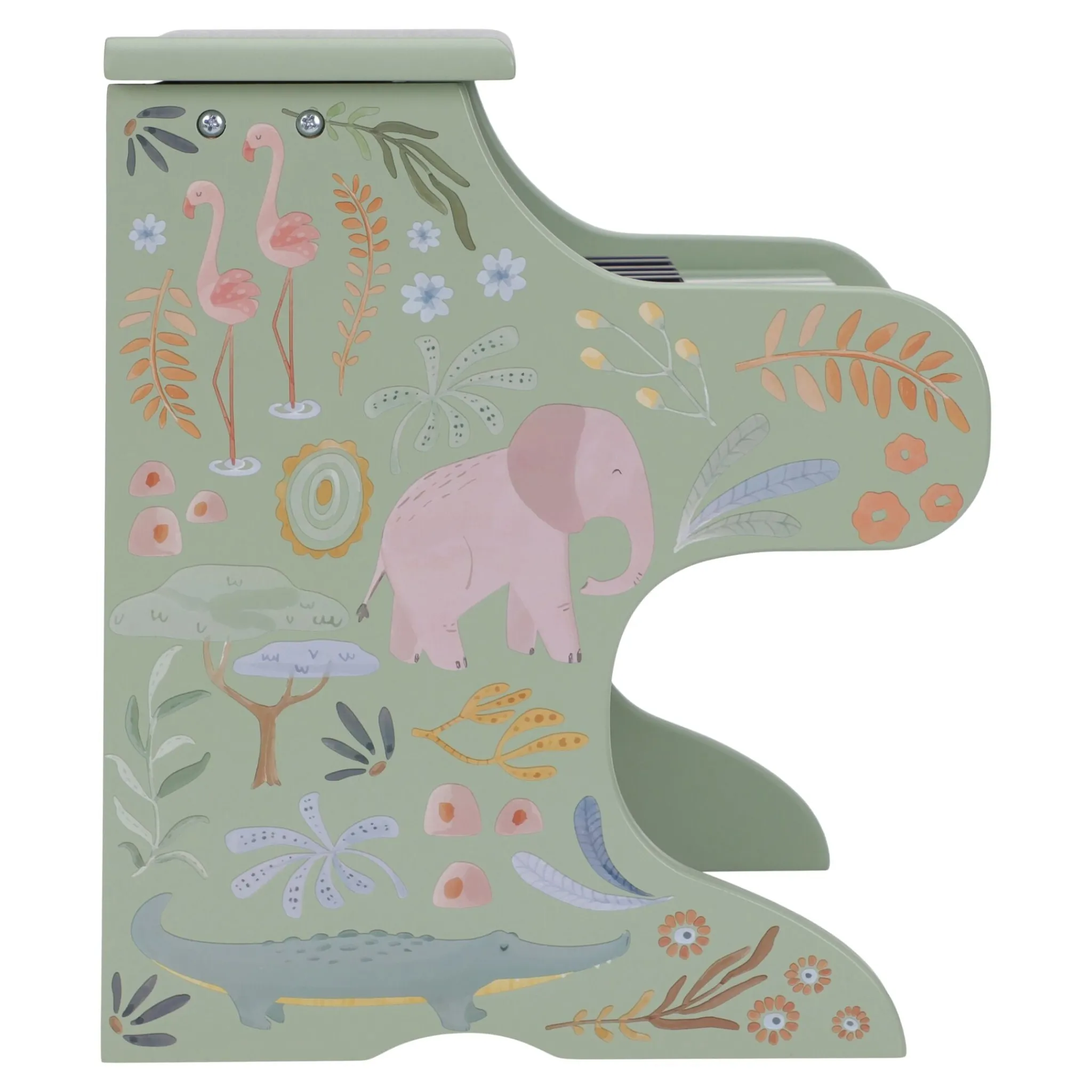 Little Dutch Wooden piano - Green - Safari Friends Best