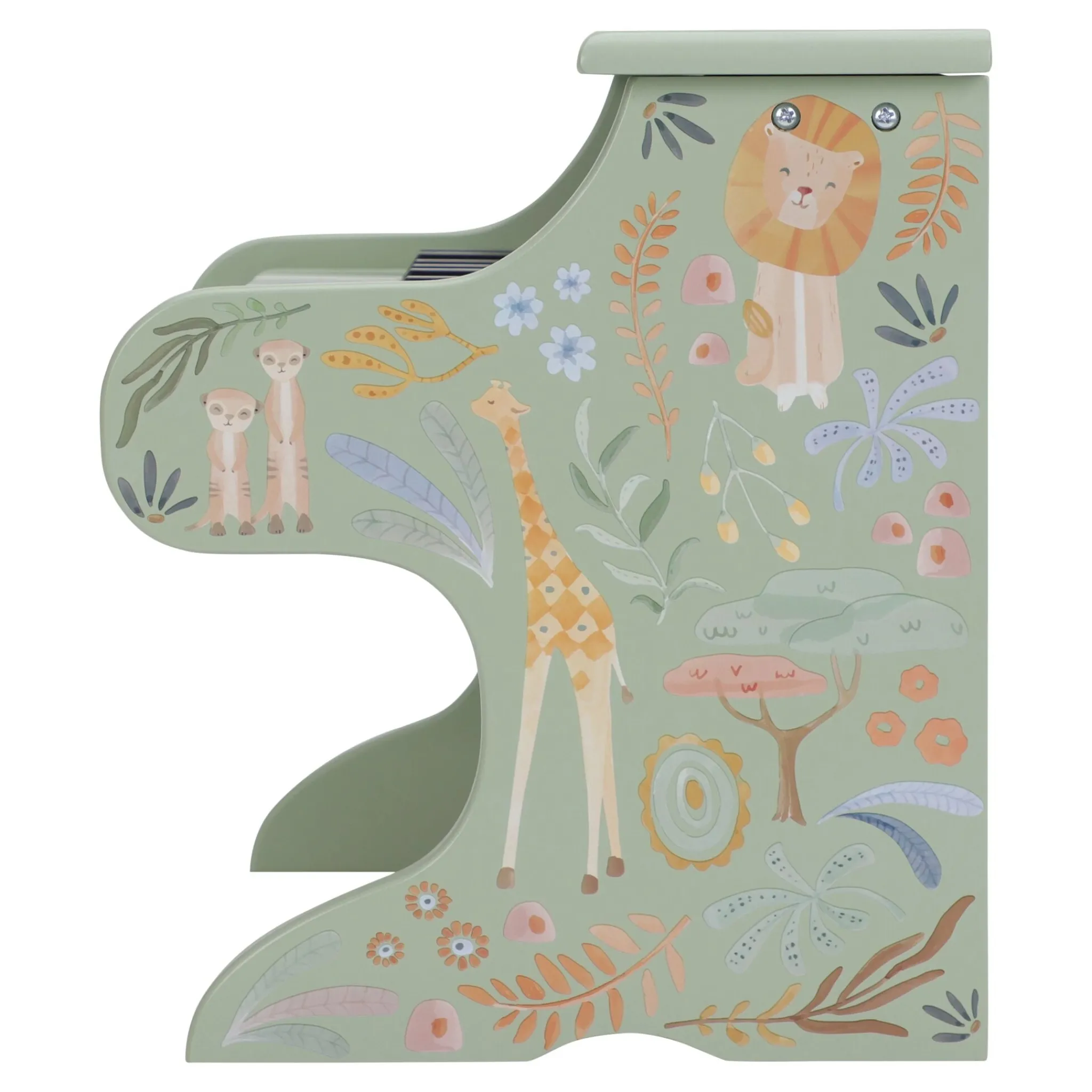Little Dutch Wooden piano - Green - Safari Friends Best