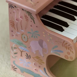 Little Dutch Wooden piano - Pink - Safari Friends Hot
