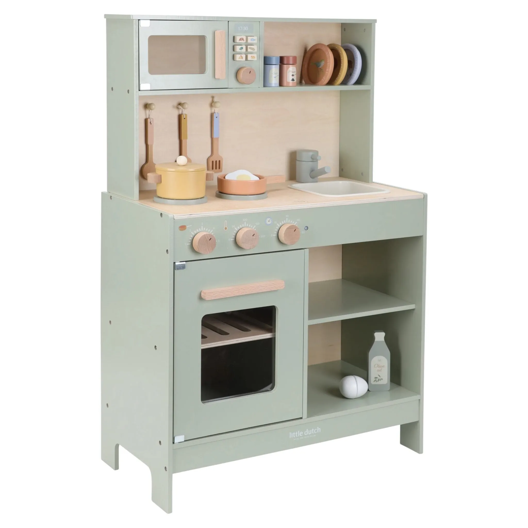 Little Dutch Wooden play kitchen - Green - Essentials Outlet